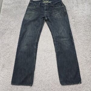 Levi's 514 Mens Slim Straight Jeans Blue Denim Size 33x32 Classic Casual